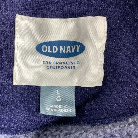 Old Navy Large Blue Popover Shirt L Warm - Picture 4 of 4